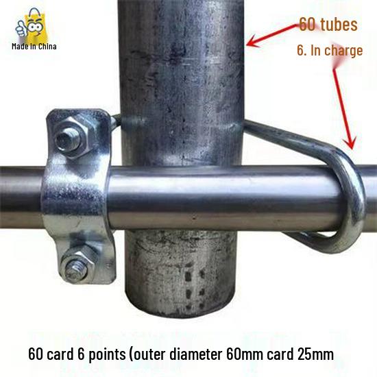 Double U-Bolt Galvanized Cross Pipe Clamp with Free Shipping