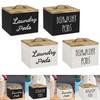Wooden Storage Container with Lid,Dispenser,Laundry Room Decor,Farmhouse Sturdy