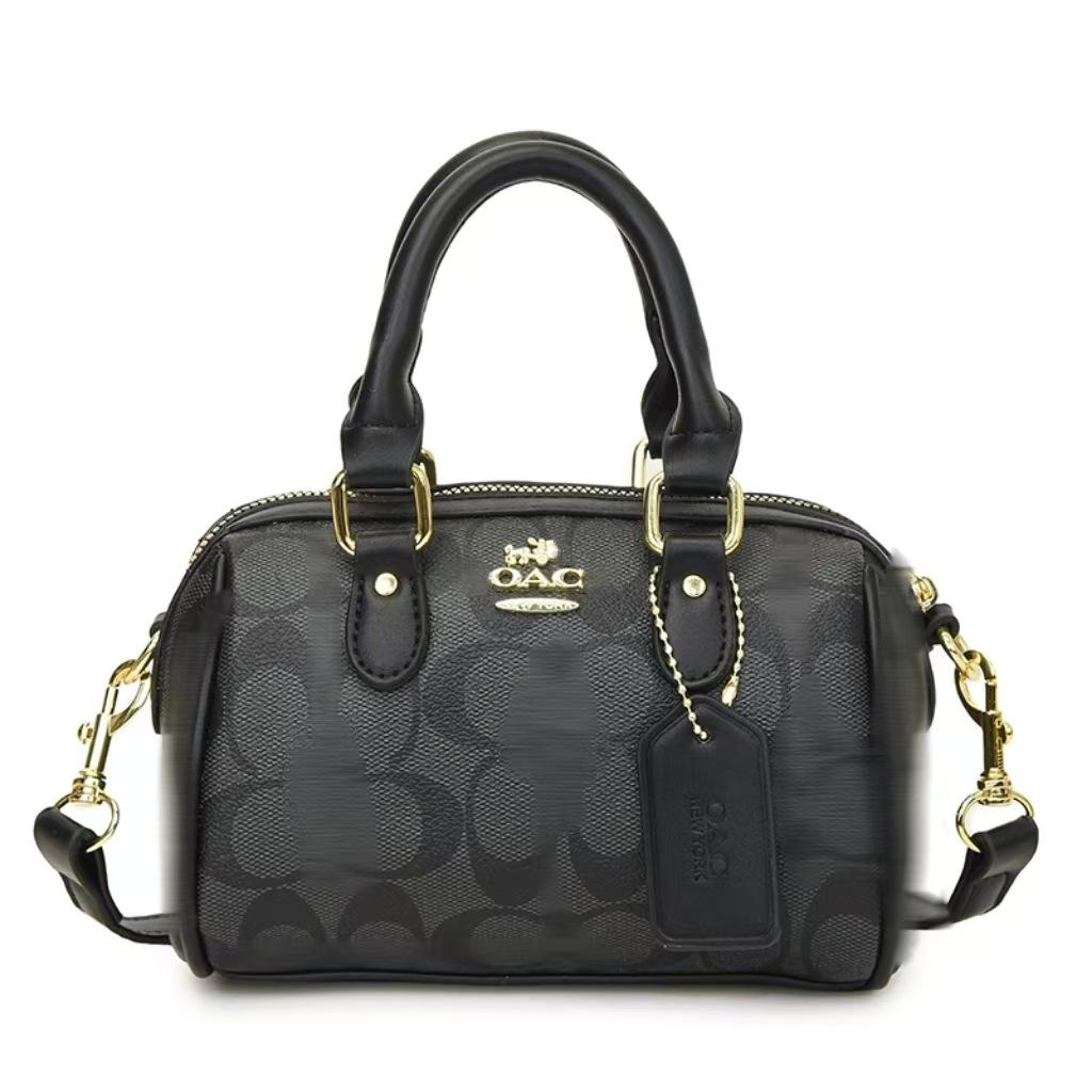 KaiTingu Dames Handtas met Print, Veelzijdig, Stijlvol, Hoge Kwaliteit Trendy Schouder-/Crossbody Tas 0124 zwart