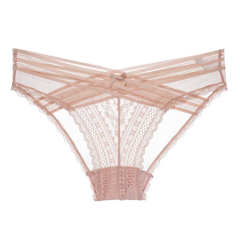 2020 French Lace Mesh Seamless Breathable Thong for Women
