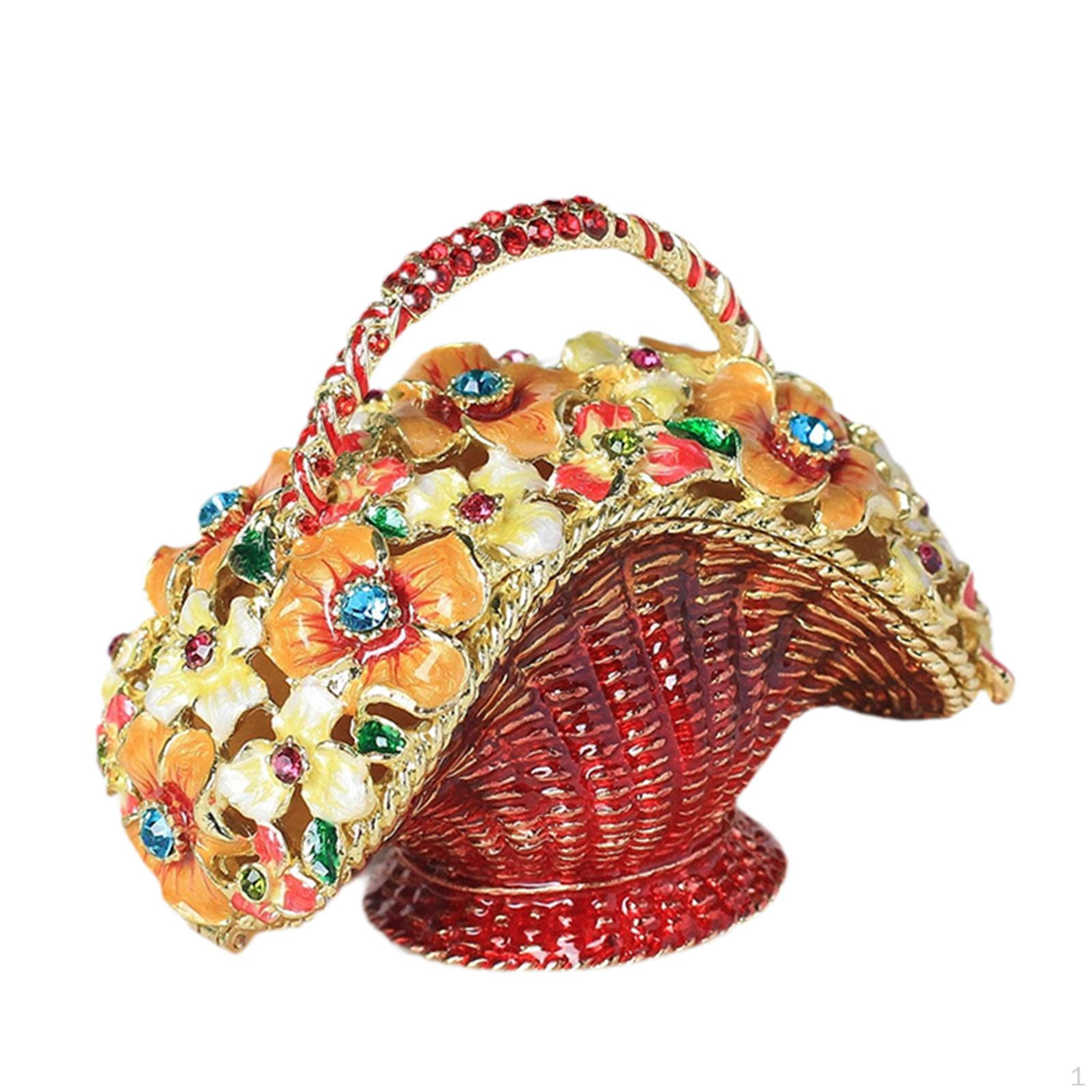 

Jewelry Box Case for Storing Figures Earrings Organizer Necklace червоний