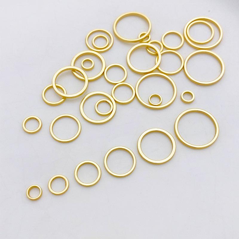 14K Gold Filled Color Retention Closed Hoop Rings for DIY Jewelry Making