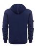 European Men's Fleece-Lined Hooded Jacket with Multi-Zipper Pockets for Autumn/Winter