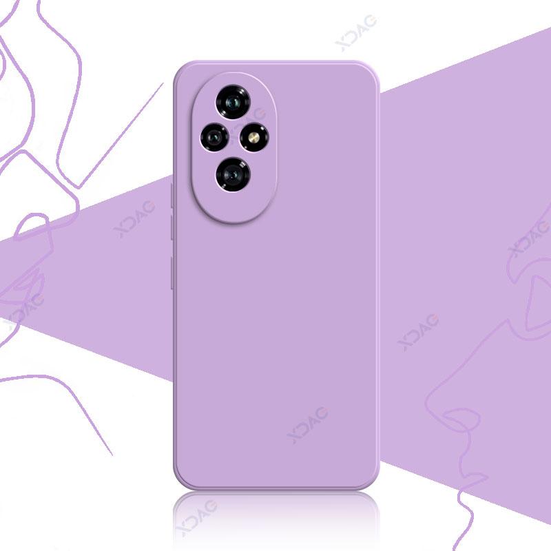 Mobile Phone Case for Honor 200 Pro Honor200 200Pro 5G 360 Soft Luxury Square Liquid Silicone Back Cover Waterproof Bag
