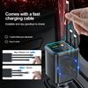 7-IN-1 Car Charger Retractable Type C Cable Fast Charge Cigarette Lighter Adapter Type C USB Charger For IPhone Huawei Samsung