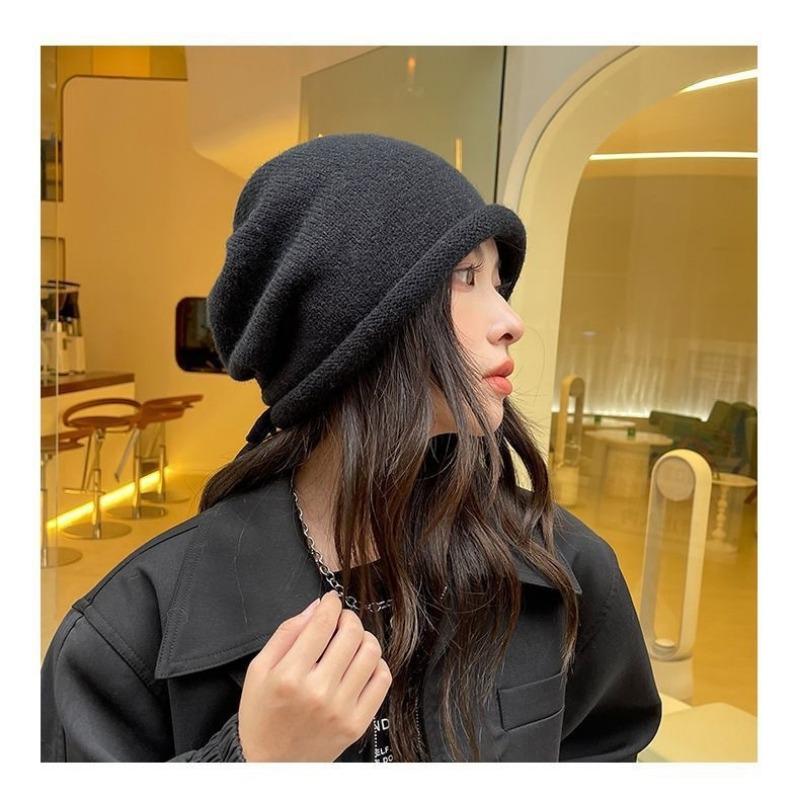 Women S Autumn Winter Slouchy Knit Hat Warm Ear Protection Beanie