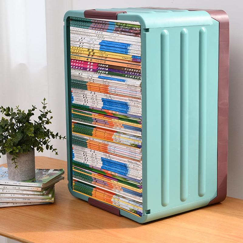 Removable Storage Box Folding Storage Box Multifunction Foldable Organizer Container Plastic Sundries Storages Supplies Organizer Box with Lid