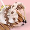 Fashion Women Girls Headbands Knitting Yarn Flower Headbands Cute Flower with Teeth Hairbands Winter Hair Accessories