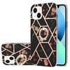 Flower splicing marble is suitable for Apple iPhone16 mobile phone case 15Pro all-inclusive anti-drop 14plus.