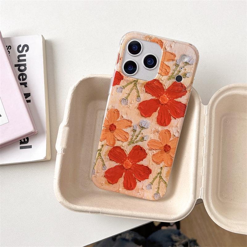 

Colorful Floral Lanyard iPhone Case for 17/16ProMax/15/14 iPhone 13 Pro