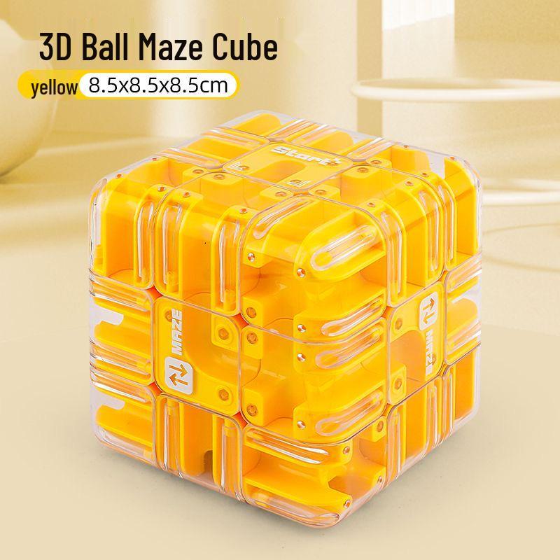International Rolling Ball Maze Magic Cube: Third-Order Puzzle Toy for Children's Logic and Stress Relief.
