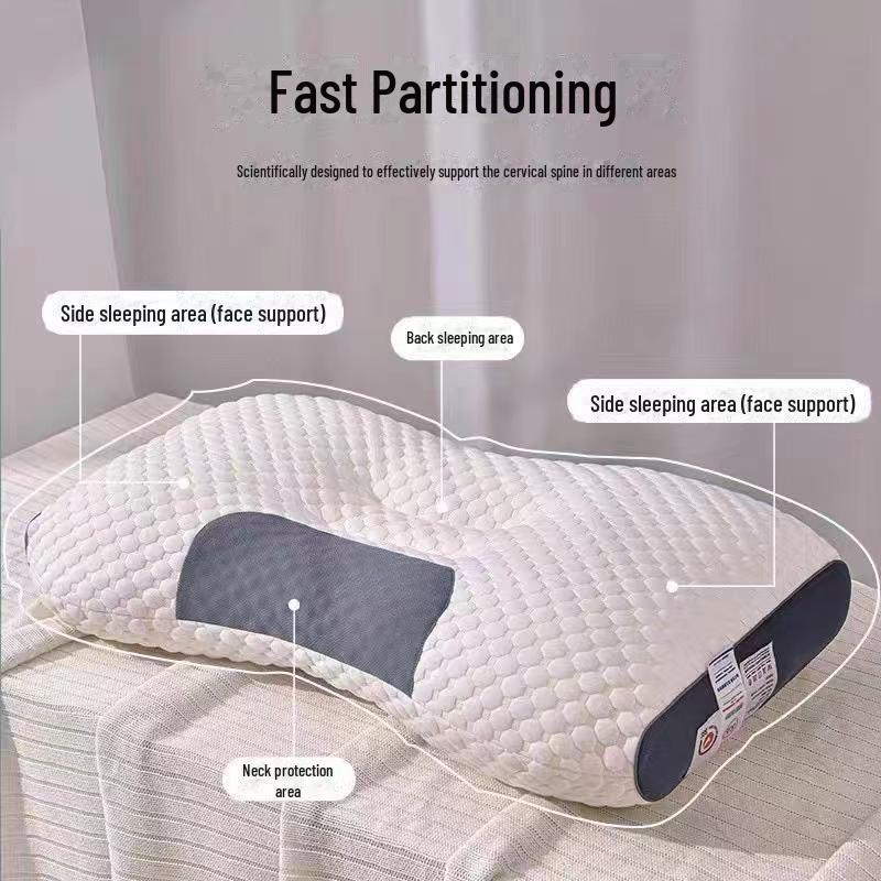 High-Rebound Knitted Cervical Support Spa Pillow