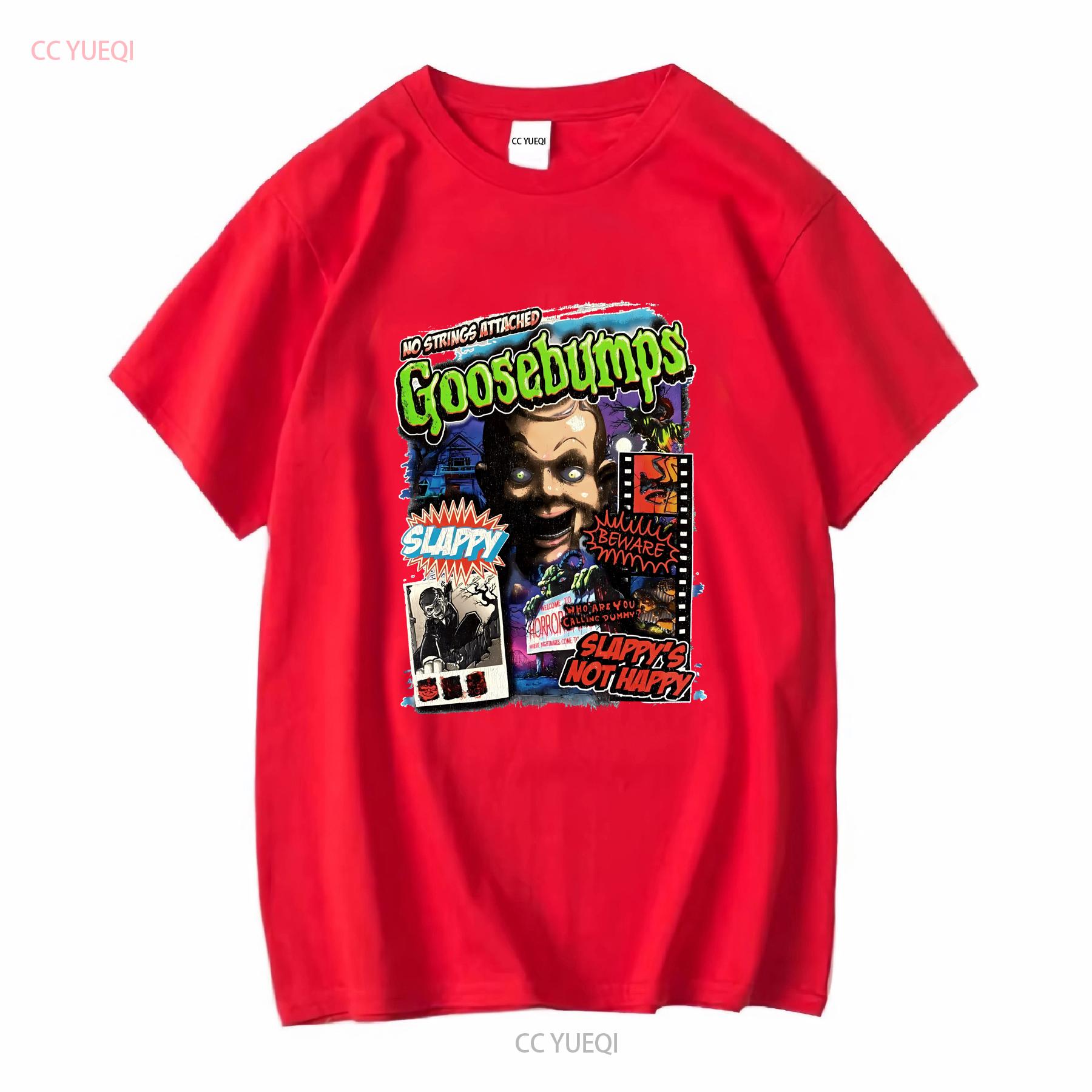 Goosebumps No Strings Attached Slappy Rl Stine Horror T Shirt Xl vintage Washed streetwear Top For Everyday Wear Casual Stylish S