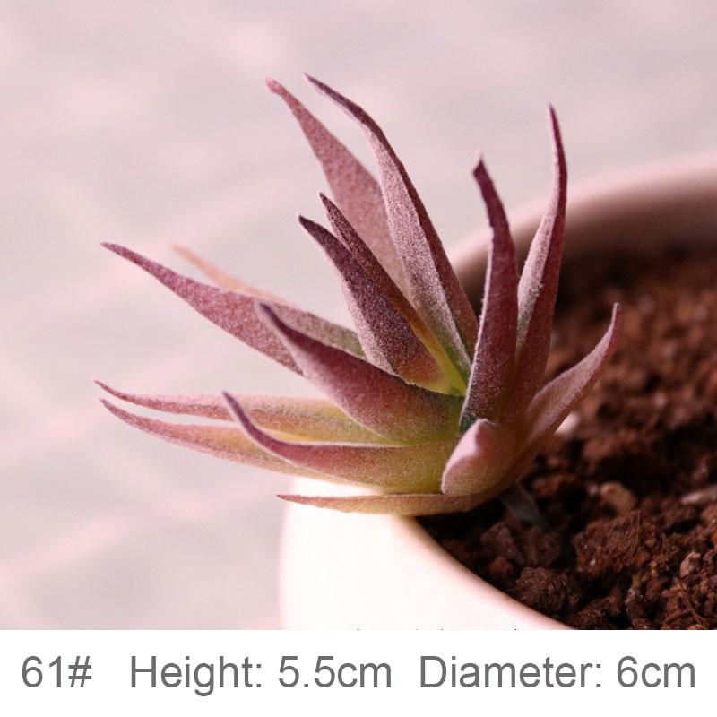 Konstgjorda Suckulenter Växter Vit Rosa Grön Plast Falska Växter Landskap Bonsai plantas artificiales Hem Trädgård Dekoration