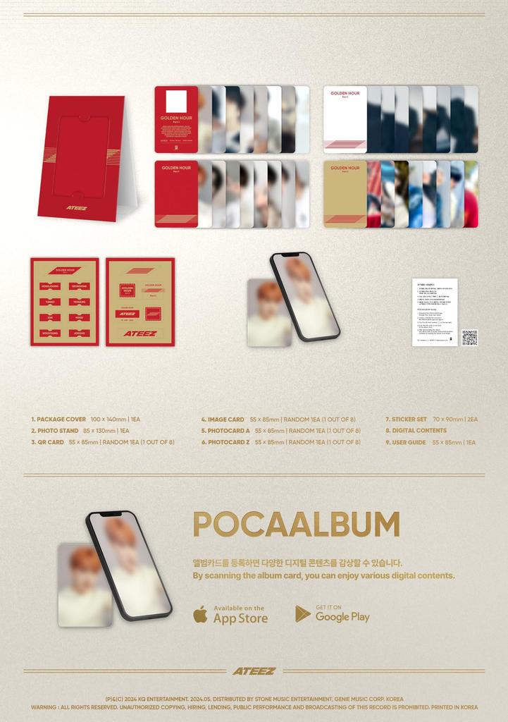 ATEEZ [GOLDEN HOUR Part.1 (POCAALBUM VER.)] (Korean Edition)