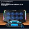 ICE COOREL K10 Laptop Cooler Cooling Pad 8 Fans RGB Laptop Cooling Pad Cooling Radiator Base Notebook Cooler For 12-18 Inch