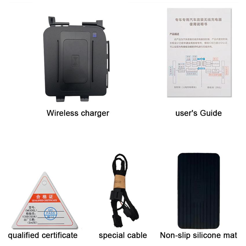 

15 Вт автомобильное беспроводное зарядное устройство QI для телефона, быстрое зарядное устройство, зарядная пластина для Honda XRV Vezel 2025, автомобильное беспроводное зарядное устройство