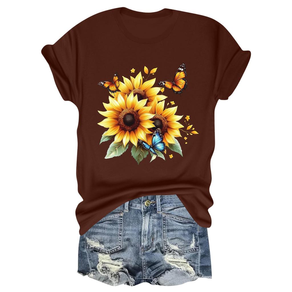 Child Casual Daily Round Neck Printed Short Sleeved T-shirt Letter Top