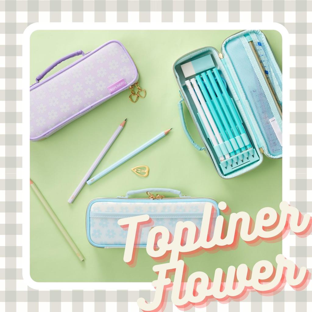 Estuche Topliner Flor FSB1269 Verde FSB1269M [Raymay Fujii]