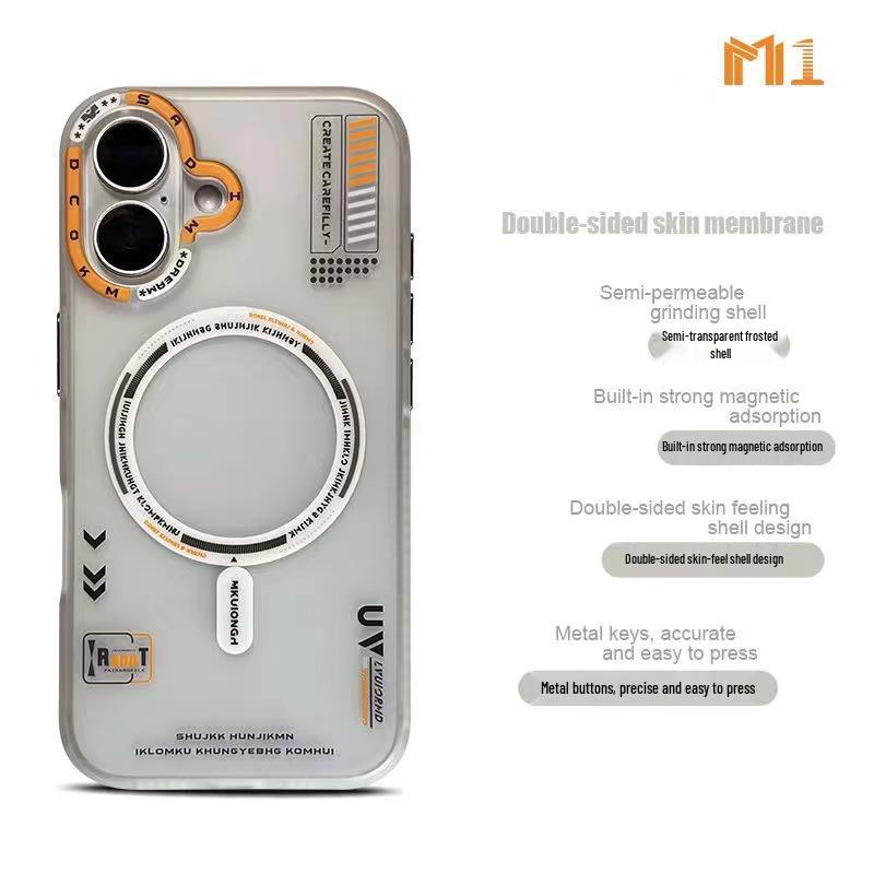 Trendy Skin-Feel Matte iPhone 16 Pro Max Magnetic Drop-Proof Protective Case