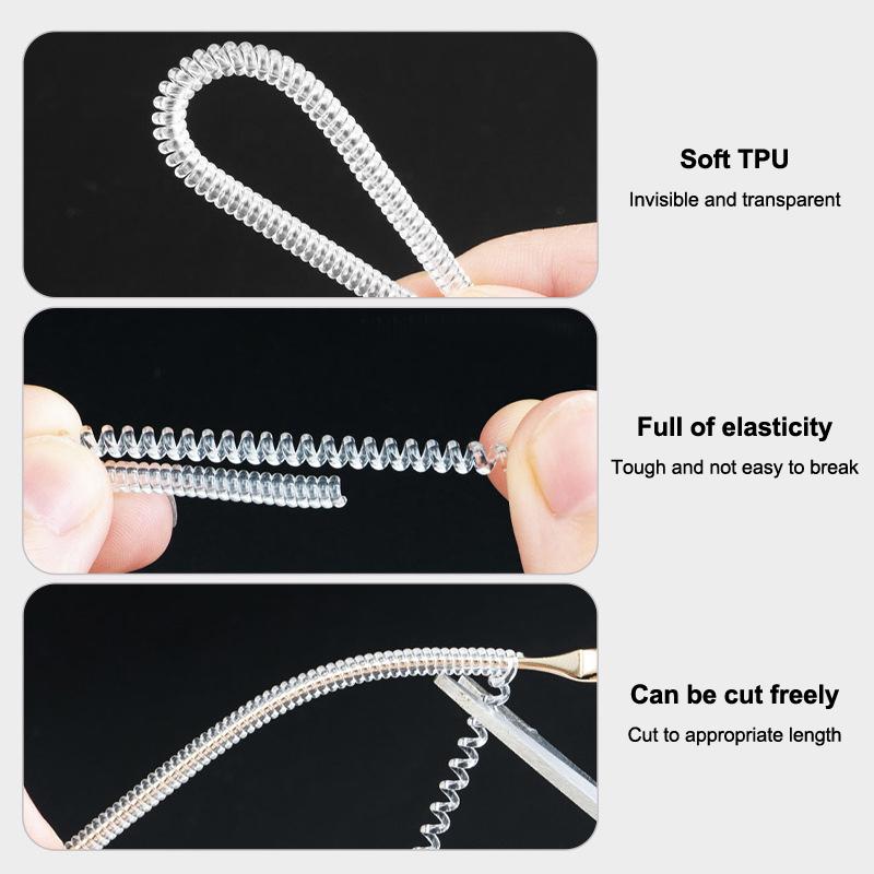 10 Stück Transparent Leicht zu befestigen Anti-Rutsch Abfallen Für Brillen Elastisch Langlebig Weich TPU Verhindert Allergien Sonnenbrillen Ohrhaken