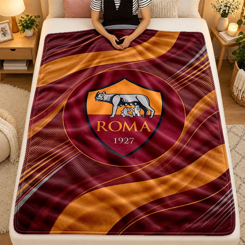 Flannel BlanketAS Roma Warm Soft Throw Blanket for Indoor Sofa Bed Living Room Use