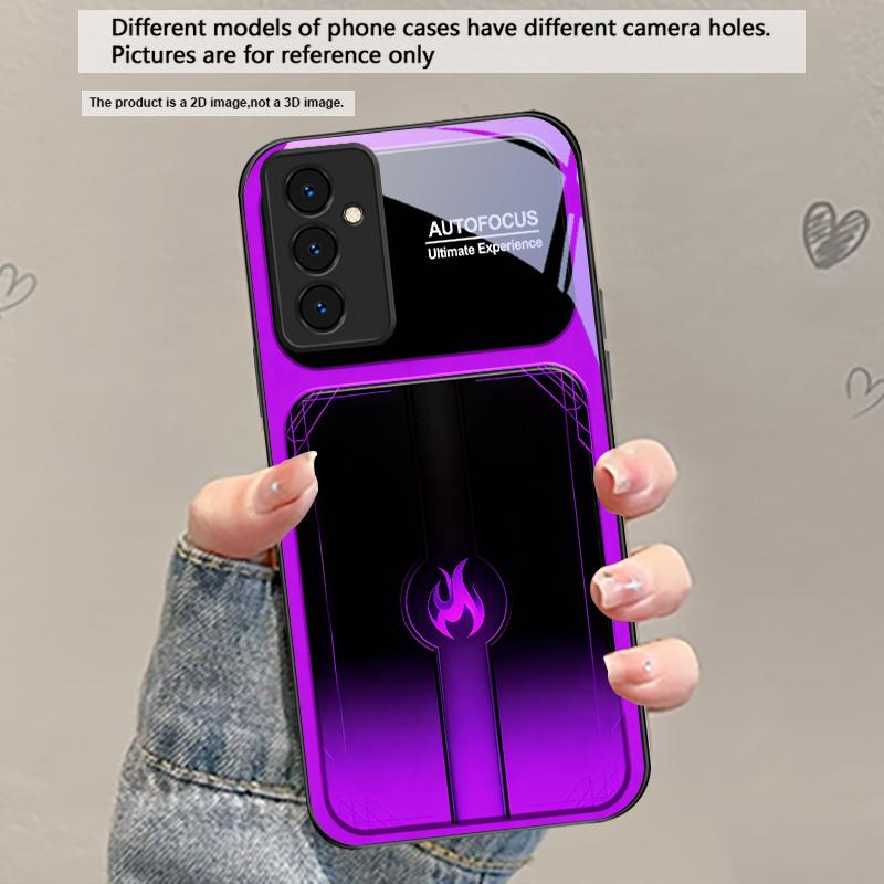 

Dazzling purple flames For Samsung Galaxy A30 A31 A32 A33 A34 A35 A42 A30s A20 A25 A26 A51 A56 A54 A72 A73 A70 Glass Phone Case Galaxy A20