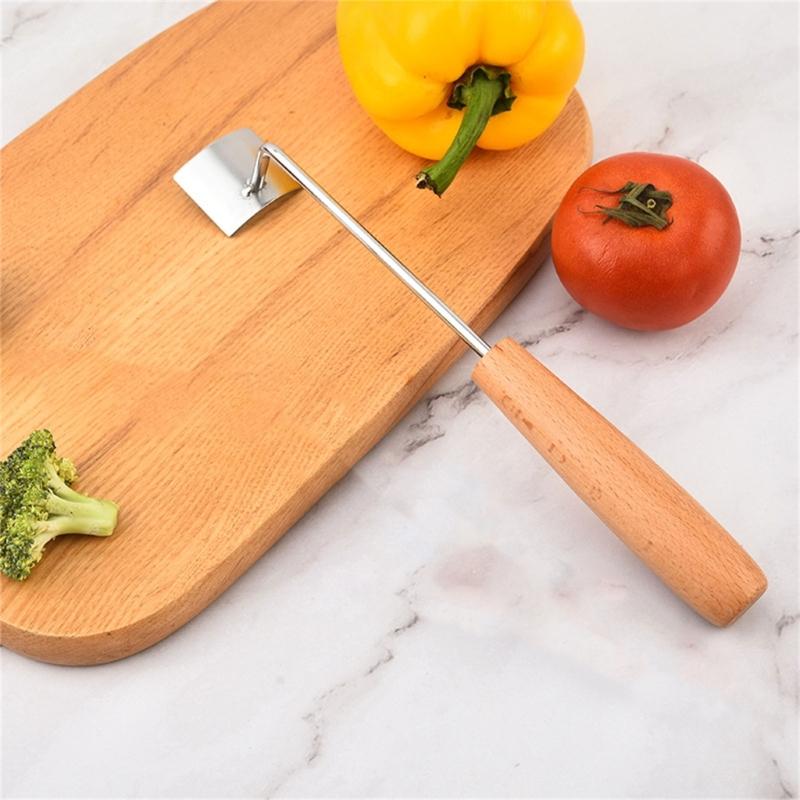 Quick Corn Kernel Remover With Stable Wooden Grip And Rustproof Nonrust Steel Design Corn Peelers Device