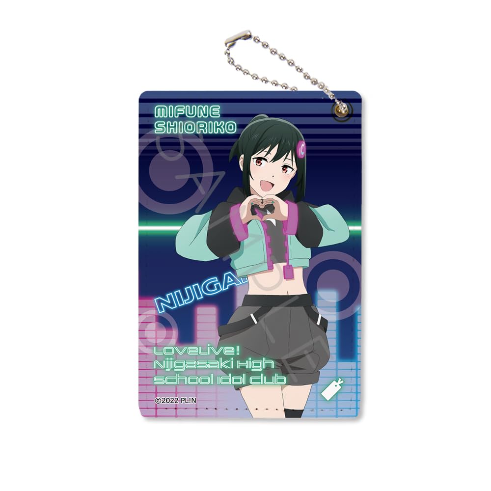 SYNC INNOVATION Nijigasaki High School Idol Club NEXT Pass Case J H105 x W70mm Faux Leather  Love Live! SKY  [Shioriko Mifune] SYNC-NNSPS-J