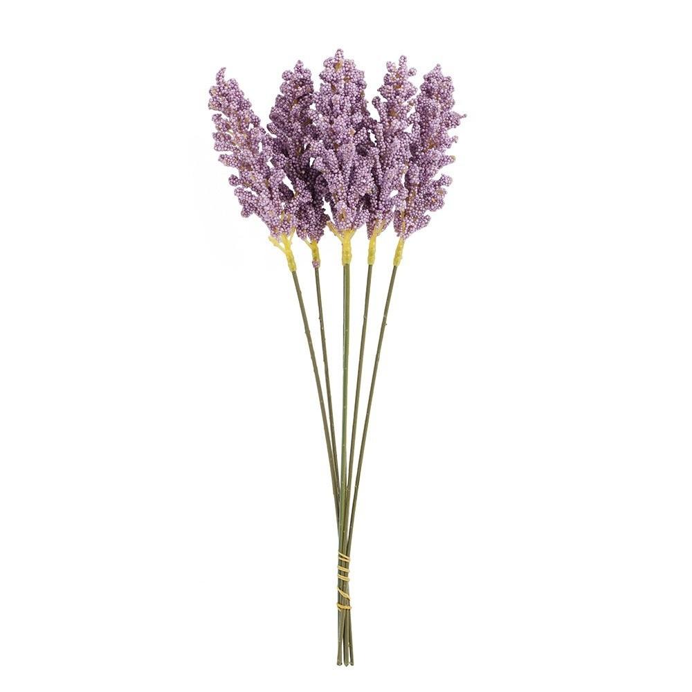6 Pcs /Bundle Artificial Flowers Plastic DIY Crafts Supplies Fake Plants Multi-purpose Wheat Bouquet Home Decoration