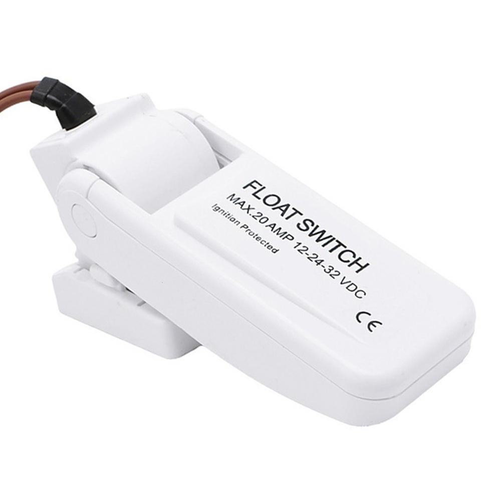 

12 В 1100 галлонов в час автоматический лодочный трюмный насос поплавковый выключатель трюмные выключатели датчик расхода для электрического водяного насоса поплавковый выключатель съемный белый