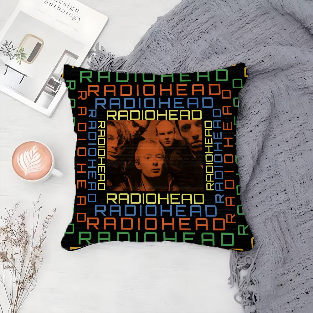 

Band R-Radiohead-MT Rock Promotion Pillow Case Printing Pillowcase Living Room Sofa Cushion Cover Bedroom Room Decor 12x12Inch