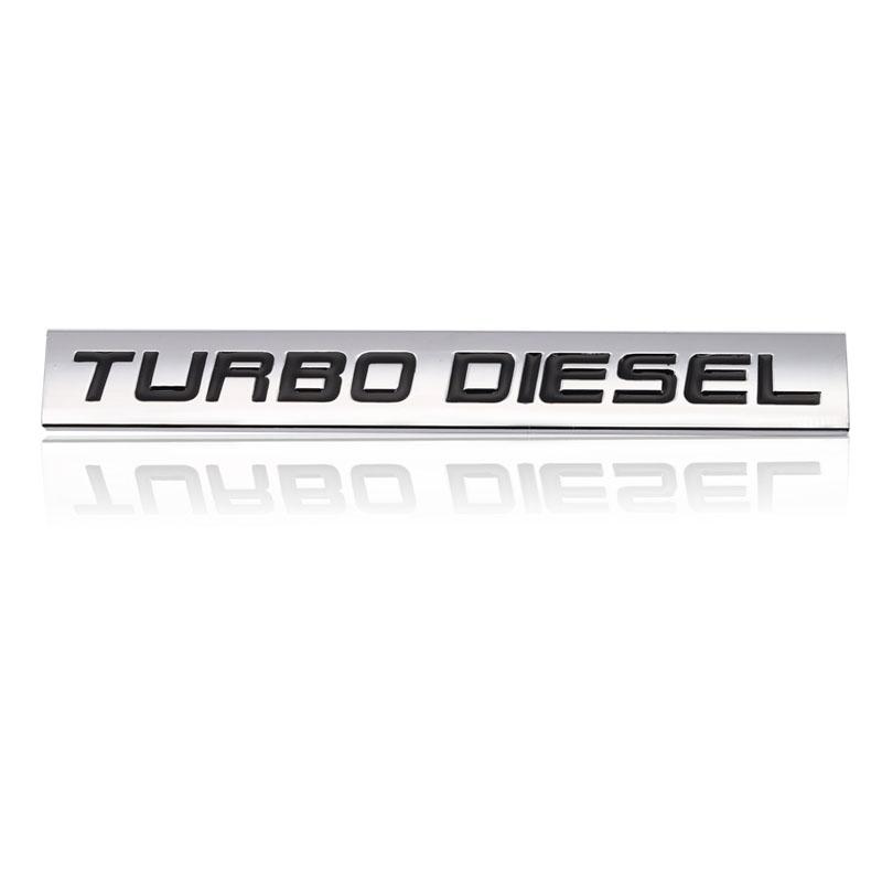 Car Sticker Twin Turbo Diesel Supercharged Turbocharged Logo Metal Emblem Badge Decal for BMW Audi Honda Toyota Jeep Ford Nissan