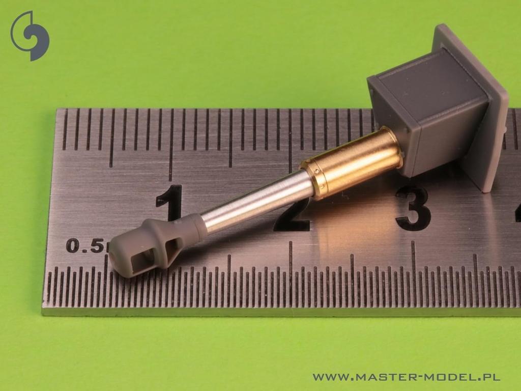 Master Model II wojny światowej niemieckiego działa StuH 42 z hamulcem wylotowym i jarzmem, haubica szturmowa, plastikowe części do modelu 1/72 10,5 cm L/28 (dla 42) GM-72-040 (Zbiornik)