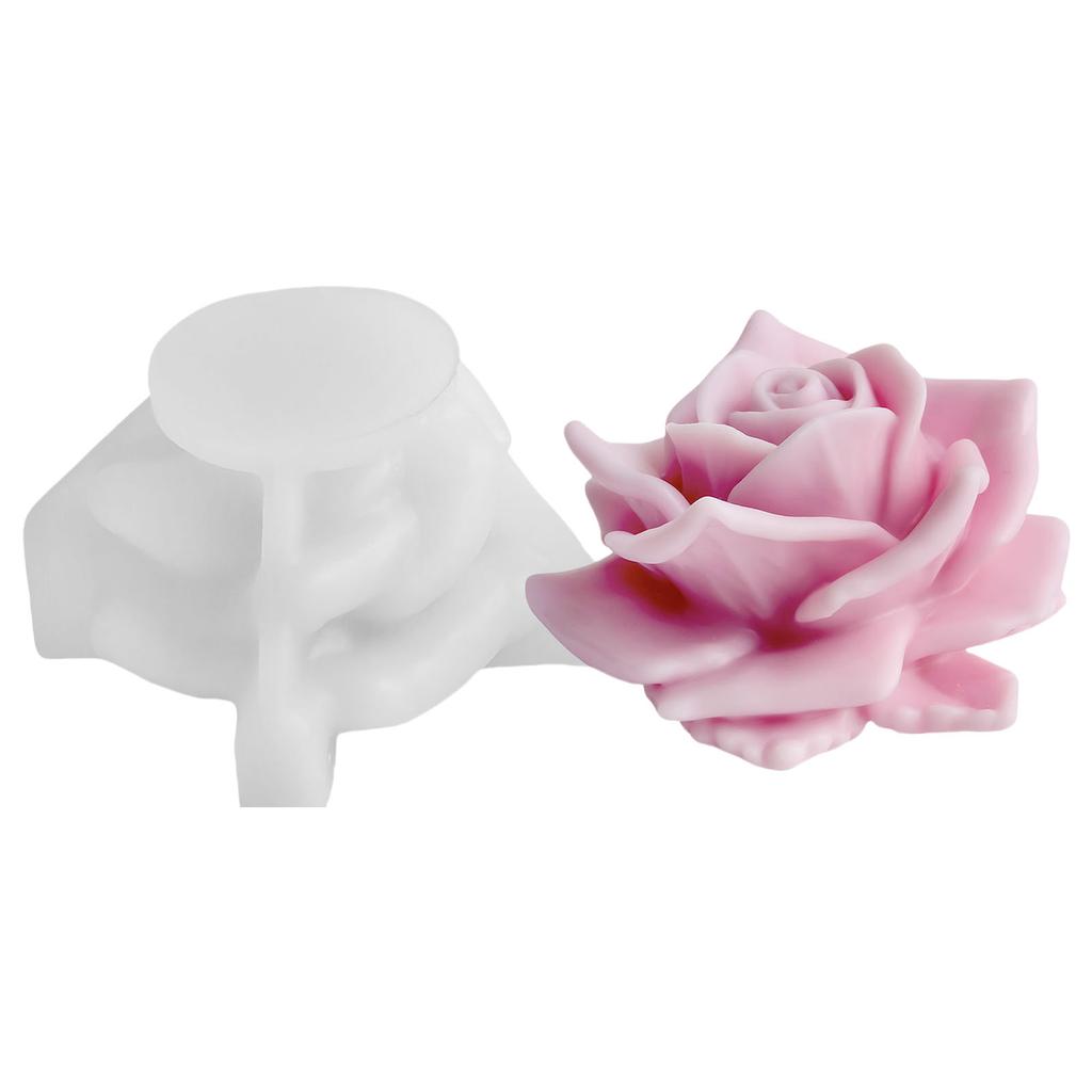 Rose Flower Silicone Candle Molds for Making Candle Soap Epoxy Resin Multipurpose Silicone Mould for Gypsum Decoration