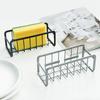 Metallschwammhalter 3 Farben Abtropf-Aufbewahrungsregal Hochwertiger Spülbeckenschwammhalter Haushalt
