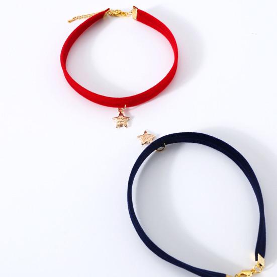 Zgardă pentru animale de companie Ajustabilă Rezistentă la uzură Catifea Pandantiv Mini Stea Animal de Companie Pisică Câine Zgardă Ornament Consumabile pentru animale de companie