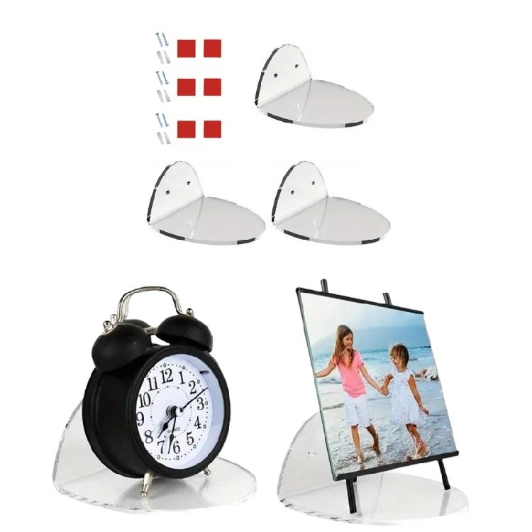 Multipurpose Acrylics Wall Shelves for Baby Monitors and Security Cameras Set of 3 Clear Home Storage Holder Accessory