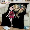 Cartoon Ballerina Fairy Cute Ballet Girl Blanket,soft Throw Blanket for Home Bedroom Bed Sofa Picnic Office Cover Blanket Kids
