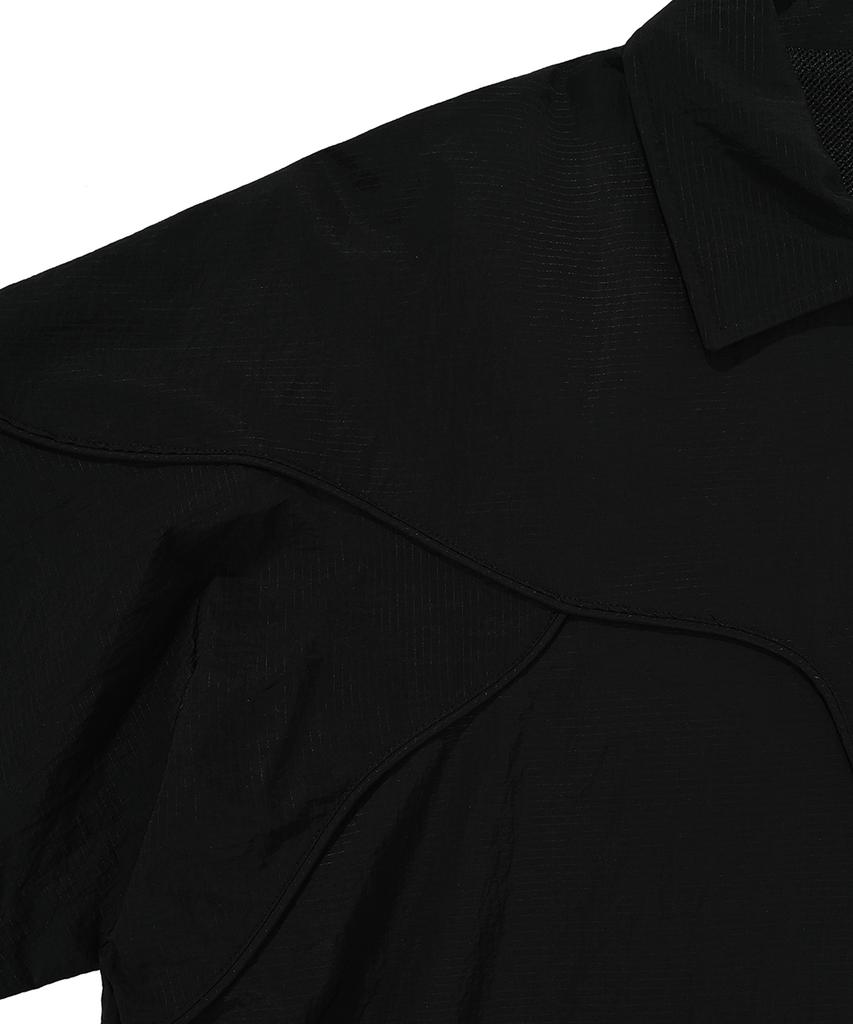 Openyard(Oy) Western Line Zipper Logo Jacket - Black