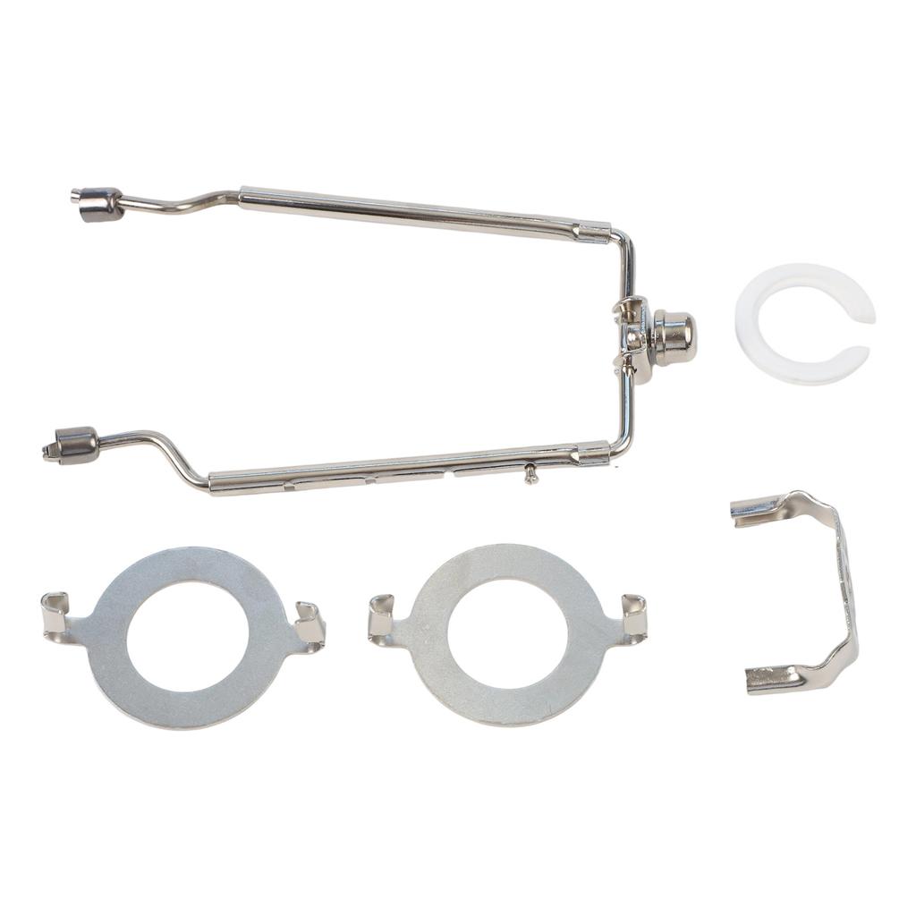 8 Inch Adjustable Lamp Shade Harp Kit with Multiple Adapter Bases and Conversion Ring Compatible with E26 E27 and E14 Lamps