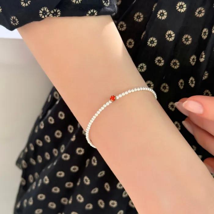 Mini Pearl Cubic Bracelet Cubic Pearl Bead Bracelet 2mm