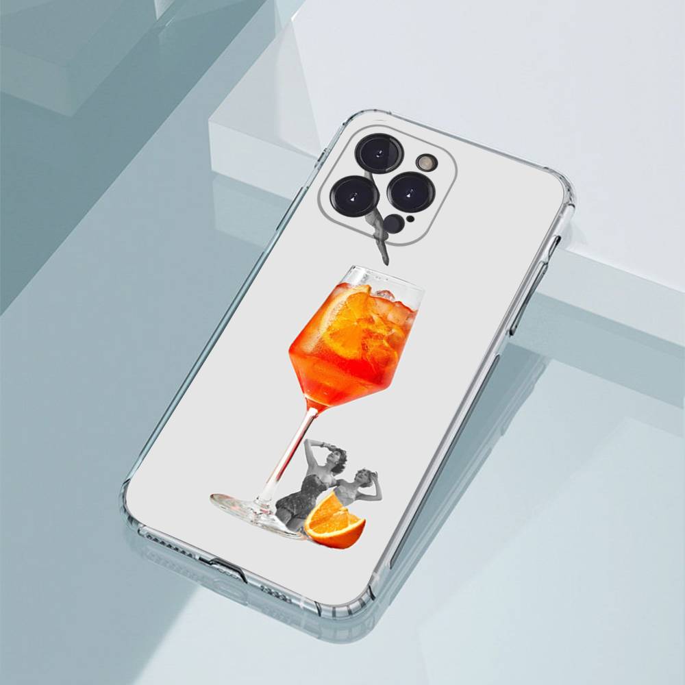 A-Aperol Funny Spritz Phone Cases For iPhone17,16,15,14,13,12,11,Pro,Max,Plus Luxury Camera Protection Plastic