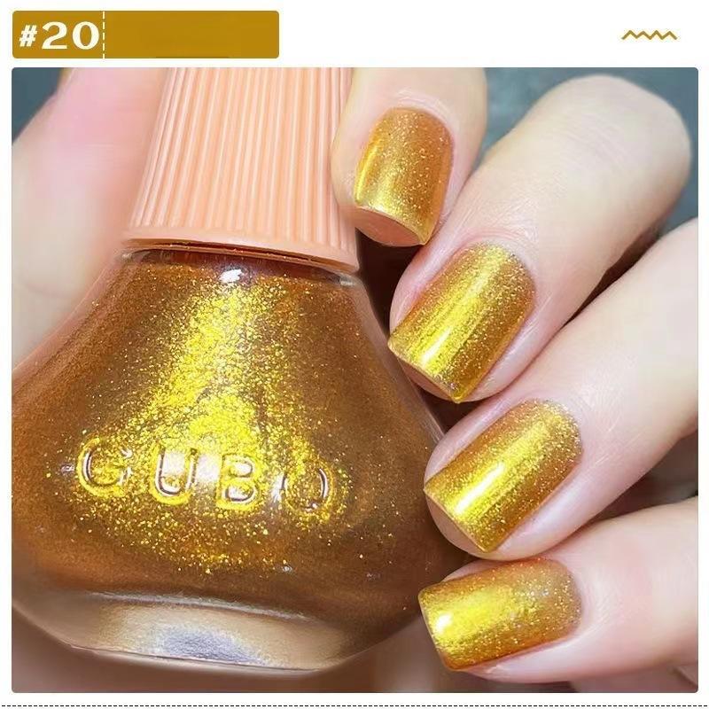 Nail Art Popular Milk White Nail Polish Quick Dry Long Lasting Varnish Matte Pearlescent Laser Glitter Nail Polish Make