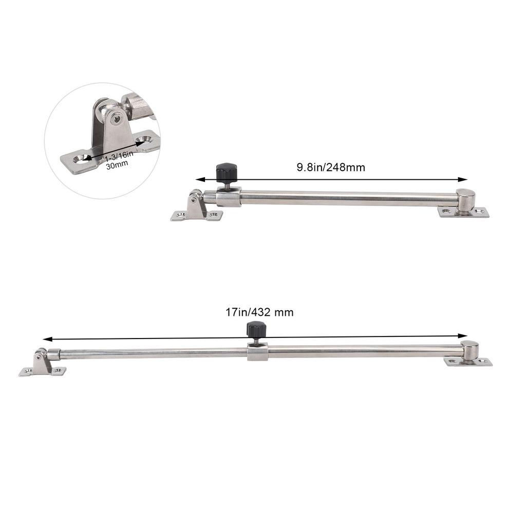 Marine Hatch Lid Holder Adjuster Anti Crack Retractable Marine Hatch Lid Adjuster Enduring Rugged Hatch Lid Stay for Sailing