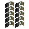 10 Pezzi Clip per Lavello Sottopiano Staffe di Montaggio Supporti per Lavello Clip di Fissaggio per Lavello per Cucina Bagno Doccia Accessori Cucina