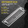 304 Steel Floor Shower Drain Filter Bath Drain Caniveau Pour Douche Square Channel Drain Deodorant Grill Floor Drains