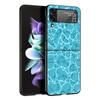 Cartoon Print Phone Case for Samsung Galaxy Z Flip 3 4 5 Folding Mobile Shell For Samsung Z Flip3 Flip4 Flip5 PC Hard Cover