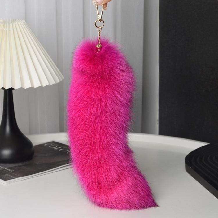 Cosplay Coda di Volpe in Capelli Sintetici Portachiavi alla Moda con Ciondolo a Coda di Volpe Portachiavi Accessorio per Auto e Borsa
