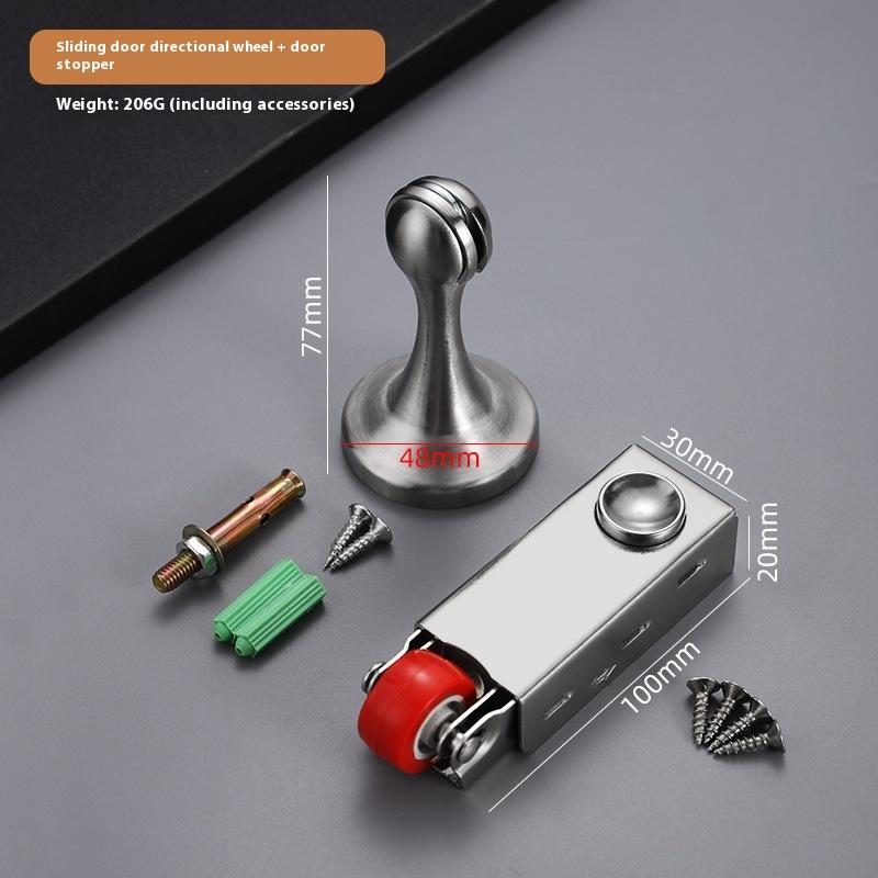 Door Sagging Universal Sliding Door Pulley Swing Door Guide Wheel Cold Steel Silent Anti Falling Load-Bearing Bottom Wheel